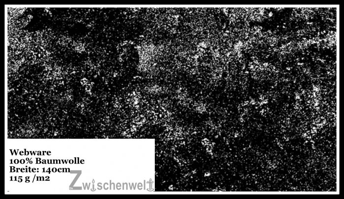 Webware Sprenkel schwarz weiß