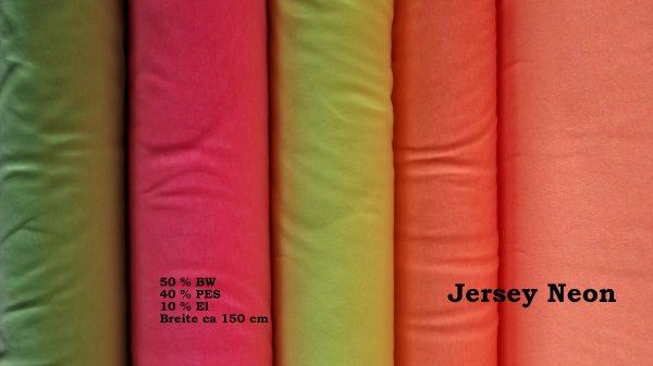 Jersey  Neon verschiedene Farben