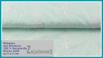 Webware mint mit weißer Stern Stickerei