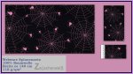 Webware Spinnennetz pink auf schwarz
